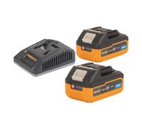 Procraft Starter Pack C20/6.5 Chargeur rapide 20 V 6,5 A + 2x 20/4 Turbo Batterie 4,0 Ah