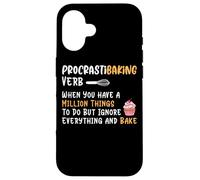 Procrastibaking Verbe Million Things Ignore Coque pour iPhone 16