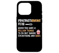 Procrastibaking Verbe Million Things Ignore Coque pour iPhone 16 Pro