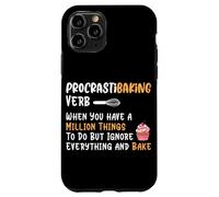 Procrastibaking Verbe When You Have A Million Things to Do Bu Coque pour iPhone 11 Pro
