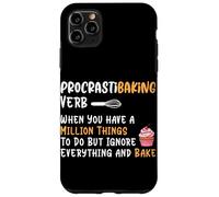 Procrastibaking Verbe When You Have A Million Things to Do Bu Coque pour iPhone 11 Pro Max