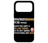 Procrastibaking Verbe When You Have A Million Things to Do Bu Coque pour iPhone 17 Pro Max