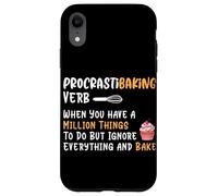 Procrastibaking Verbe When You Have A Million Things to Do Bu Coque pour iPhone XR