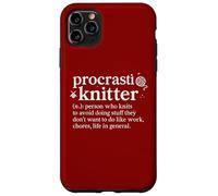 Procrastiknitter Dictionnaire de procrastinateur de Tricot drôle Coque pour iPhone 11 Pro Max