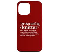 Procrastiknitter Dictionnaire de procrastinateur de Tricot drôle Coque pour iPhone 13 Pro Max