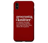 Procrastiknitter Dictionnaire de procrastinateur de Tricot drôle Coque pour iPhone XS Max