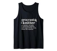 Procrastiknitter Dictionnaire de procrastinateur de Tricot drôle Débardeur