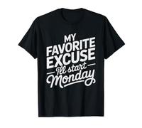 Procrastinateur Je Commence Lundi Humour du T-Shirt