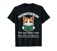 Procrastireading Drôle Lecture Procrastinante Définition T-Shirt