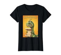 Procrastisaurus Rex Humour Drôle Procrastination Witty Art T-Shirt Graphique avec Valeur, Femme, Noir, XL