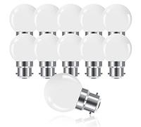 ProCrus Ampoule LED à Baïonnette B22 3W,Ampoule Mini Globe Golfball B22 G45,Blanc Chaud 2700K,Équivalent Ampoules 15W,Non Dimmable,Lot de 10