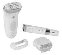 Braun épilateur Silk-épil 7 – tête de rasoir, sabot tondeuse & mini-rasoir corps – blanc/argent G