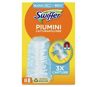 Procter & Gamble Swiffer Doudounes Capture-poussière, 8 doudounes Duster, attrape et piège la poussière et la saleté, atteint les points les plus difficiles de la maison, idéal pour les poils