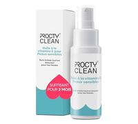 ProctyClean Huile à la vitamine E pour les fesses, en cas d'hémorroïdes | l'alternative à votre pommade ou crème pour l'inflammation, l'irritation et la douleur dans la région périanale