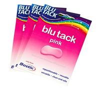 ProdBuy Limited Lot de 3 films adhésifs réutilisables Bostik Blu Tack de 48 g Each pack is approx 48g rose