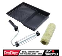 Prodec 22.9cm Rouleau Cage Cadre Plateau Kit Émulsion Masonry Peinture, Brique,