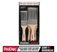 ProDec 5pc Qualité Commerce Décorateur Synthétique Peinture Brosse Set 3.8cm,
