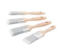 ProDec Advance Ice Fusion Lot de 4 pinceaux Professionnels, Fibres synthétiques pour émulsions, peintures Brillantes et satinées sur Murs, plafonds, Bois et métal
