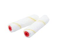 ProDec Advance Lot de 2 mini-rouleaux microfibre 100 mm poils courts | finition lisse à l’émulsion, peinture brillante ou satinée, vernis et lasure sur mur, plafond, porte