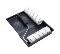 ProDec Advance Lot de 4 Articles 225 mm x 44 mm, 2 Rouleaux tissés en Microfibre Poils Moyens, Monture et bac pour émulsions sur Murs intérieurs et plafonds