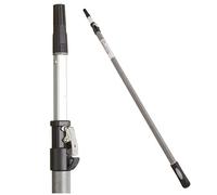 ProDec Advance Manche télescopique Super Lock Elite 1,2-2,4m robuste en fibre de verre et aluminium pour montures de rouleau, compatible avec les montures à visser et à emboîter