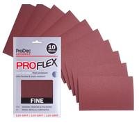 ProDec Advance Papier abrasif Advance, 10 feuilles, grain fin Proflex, ultra flexible et résistant aux fissures, résistant aux fissures, pour le ponçage du bois, 9 x 4,5 pouces, 230 x 140 mm