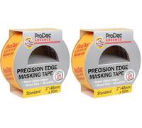 ProDec Advance Ruban de masquage Precision Edge 48 mm x 50 m multi-surfaces pour des lignes nettes sans coulure de peinture pour travaux de peinture intérieure compatible avec toutes les peintures