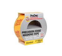 ProDec Advance Ruban de masquage Precision Edge 48 mm x 50 m multi-surfaces pour des lignes nettes sans coulure de peinture pour travaux de peinture intérieure compatible avec toutes les peintures