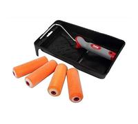 ProDec ARRT002 Kit de mini rouleaux en mousse floquée 10,2 cm avec bac à peinture, cadre et 4 recharges