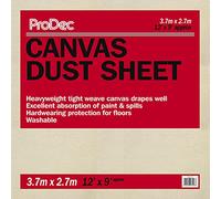 ProDec Bâche épaisse 3,6 m x 2,7 m en coton pour les travaux de peinture