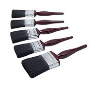 ProDec Contractor Lot de 5 pinceaux universels, Poils Mixtes pour Une Finition Lisse avec Les émulsions, peintures Brillantes et satinées sur Murs, plafonds, Bois et métal