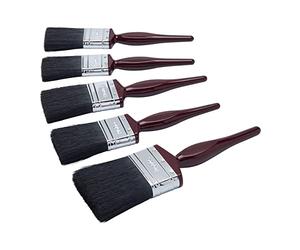 ProDec Contractor Lot de 5 pinceaux universels, Poils Mixtes pour Une Finition Lisse avec Les émulsions, peintures Brillantes et satinées sur Murs, plafonds, Bois et métal