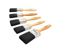 ProDec Craftsman Lot de 5 pinceaux Professionnels, Poils Mixtes pour émulsions, peintures Brillantes et satinées sur Murs, plafonds, Bois et métal