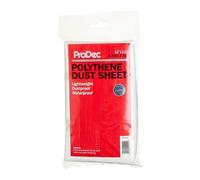 ProDec Film de protection léger 3,6 m x 3,6 m anti-poussière et imperméable pour couvrir et protéger les sols et le mobilier des éclaboussures et projections pendant les travaux de peinture