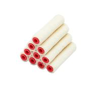ProDec PRRE038 10 Lot Mini-Rouleaux laqueurs Mohair 100 mm, Finition Lisse avec peintures Brillantes/satinées, Vernis, lasures sur plinthe, Rebord de fenêtre, Porte, Placard, métal, etc