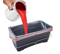 ProDec Lot de 10 revêtements de peinture en plastique recy e 25 litres de pour des changements de couleur de peinture rapides, sans dégâts et sans eau, faciles à nettoyer, sabots compatibles