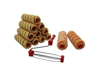 ProDec Lot de 13 articles, rouleaux 225 mm x 44 mm tissés et monture pour émulsions et peintures de maçonnerie sur murs intérieurs, extérieurs et plafonds