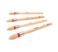 Prodec Windsor 4 Pièce Écharpe Brosse Set Naturel Poil Paint Vernis - Main Fait
