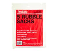 ProDec Lot de 5 sacs à gravats tissés ultra résistants