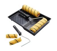 ProDec Lot de 7 rouleaux tissés poils moyens 225 mm et 100 mm, pour émulsions et peintures de maçonnerie sur murs intérieurs, extérieurs et plafonds