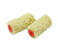 ProDec Lot de deux mini-rouleaux professionnels robustes de 4 pouces pour une finition lisse, peinture avec émulsion et peintures pour maçonnerie sur les murs et plafonds, 4 pouces