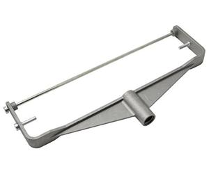 ProDec Monture 300 mm en Aluminium coulé Double Branche | avec raccord vissé pour manche télescopique, raccords divers pour rouleaux, barre sur toute la largeur et goupilles