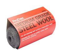 ProDec Paille de fer grain moyen 400 g, pour nettoyer, polir et préparer les surfaces en bois, métal, laiton, tuyaux en cuivre, parfaite pour éliminer la peinture, le vernis, la rouille, anti-rongeurs