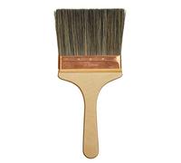ProDec Pinceau professionnel, soies naturelles, pour peindre rapidement avec les émulsions sur mur et plafonds, anti-éclaboussures pour le plâtre, 175 mm