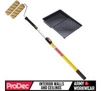 Prodec Rouleau Peinture Kit 22.9cm Cadre Plastique Plateau, Extension Pôle, 2 X