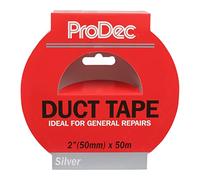 ProDec Ruban adhésif de réparation de 50 mm x 50 m - Argenté - Étanche - 50 mm de large