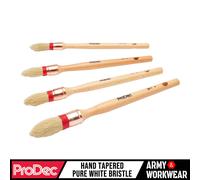Prodec Windsor 4 Pièce Écharpe Brosse Set Naturel Poil Paint Vernis - Main Fait