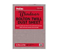 ProDec Windsor Bâche 3,6 m x 2,7 m en coton tissé haute densité de qualité supérieure pour protéger les sols et le mobilier