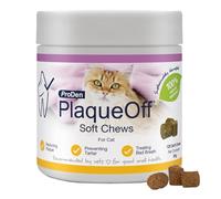 ProDen PlaqueOff Bouchées moelleuses Soft Chews pour Chats pour Aider à éliminer la Mauvaise Haleine, la Plaque et Le Tartre.