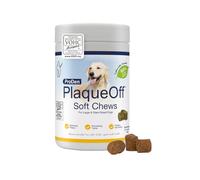 ProDen PlaqueOff - Friandises Tendres pour Chiens, Anti-Tartre, Plaque Dentaire, Mauvaise Haleine, à base d’Algue Naturelle, Hypoallergénique, Résultats Cliniquement Prouvés - Plus de 25 kg, 60 unités